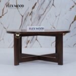 Wooden Round Coffee Table(walnut finish) - Image 2