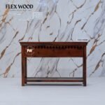 Adolph Console Table with storage(honey finish) - Image 6