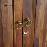 Jimmy Sheesham Wood Shoe Rack - Teak Finish - Image 9