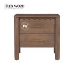 Lotus solid mango  Bedside Table(teak finish) - Image 3
