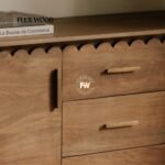 Lotus solid mango wood cabinet storage (teak finish) - Image 8