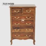 Colley Solid Wood Chest of Drawer(teak finish) - Image 2