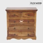 Alexus Solid Wood Chest of Drawer(teak finish) - Image 2