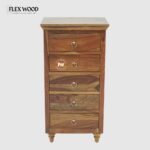 Tall Solid Wood Chest of Drawer(teak finish) - Image 2