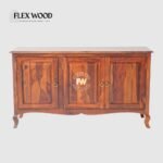 Honey Sheesham Wood Three Doors Sideboard - Image 2