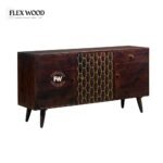 Sheesham Wood Sideboard in Walnut Finish - Image 3