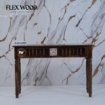 ErinConsole Table with Tile (walnut finish) - Image 2