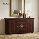 Cambrey cabinet and sideborad (walnut finish)