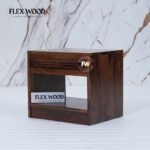 Wooden Bedside Table for Bedroom(walnut finish ) - Image 7