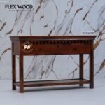 Adolph Console Table with storage(honey finish) - Image 5