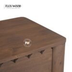 Lotus solid mango  Bedside Table(teak finish) - Image 8