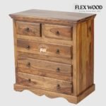 Alexus Solid Wood Chest of Drawer(teak finish) - Image 3