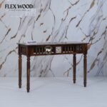 ErinConsole Table with Tile (walnut finish) - Image 3