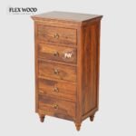Tall Solid Wood Chest of Drawer(Honey finish) - Image 3