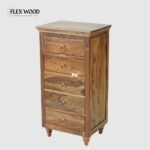 Tall Solid Wood Chest of Drawer(teak finish) - Image 3
