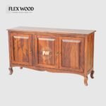 Honey Sheesham Wood Three Doors Sideboard - Image 3