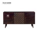 Sheesham Wood Sideboard in Walnut Finish - Image 2