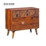 Sheesham Wood Chest of Drawers in Honey Finish - Image 3