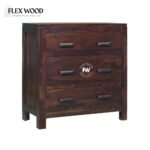 Sheesham Wood Chest of Drawers in Walnut Finish - Image 3