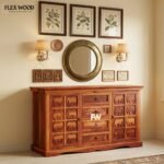 Elephant Modern Cabinet for Storage(honey finish)
