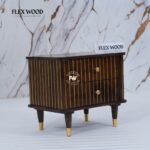Wooden Bedside Table for Bedroom(walnut finish) - Image 7