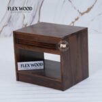 Wooden Bedside Table for Bedroom(walnut finish ) - Image 6
