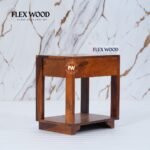 Modern Bedside Table (honey finish) - Image 5