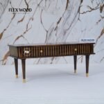 Modern Wooden Coffee Table(walnut finish) - Image 3