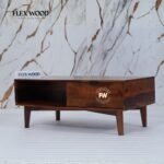 Modern Wooden Coffee Table(honey finish) - Image 9