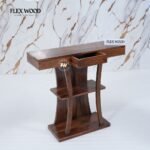 Osla solid woodConsole Table(teak finish) - Image 5