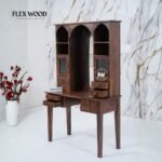 Aviva Dressing Table With Drawer Storage(teak finish) - Image 4