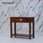 Wales wooden Console Table (honey finish - Image 5