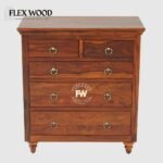 Garry solid wood Chest Of Drawer(Honey finish) - Image 2