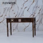 ErinConsole Table with Tile (walnut finish) - Image 6