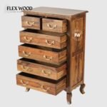Colley Solid Wood Chest of Drawer(teak finish) - Image 4