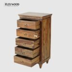 Tall Solid Wood Chest of Drawer(teak finish) - Image 4