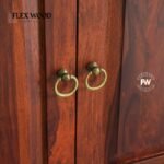 Honey Sheesham Wood Three Doors Sideboard - Image 5