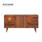 Sheesham Wood Sideboard in Honey Finish - Image 2