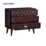 Sheesham Wood Chest of Drawers in Walnut Finish - Image 3