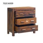 Sheesham Wood Chest of Drawers in Honey Finish - Image 3