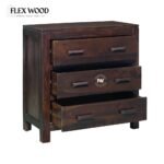 Sheesham Wood Chest of Drawers in Walnut Finish - Image 4