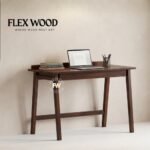 Miklo solid Wood Study Table(walnut finish)
