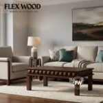 Morse solid wood Coffee Table for Home (walnut finish)