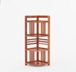 Tie sheesam wood bookshlef corner(Honey finish) - Image 2