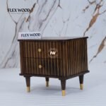 Wooden Bedside Table for Bedroom(walnut finish) - Image 6
