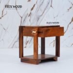 Modern Bedside Table (honey finish) - Image 6