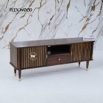 Wooden Modern Tv Unit for Living Room(walnut finish) - Image 5