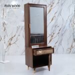 Boston solid wood Rattan Cane Dressing Table(Teak finish) - Image 3