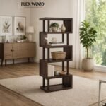 Oasis Wooden Bookshelf (walnut finish)