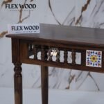 ErinConsole Table with Tile (walnut finish) - Image 4